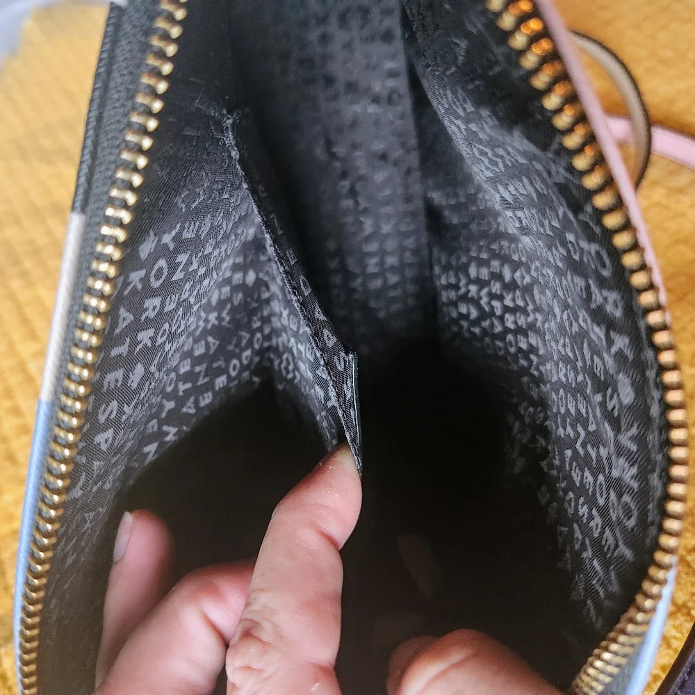 EUC Kate Spade “Newbury Lane” Saffiano leather colorblock crossbody bag - Picture 6 of 9